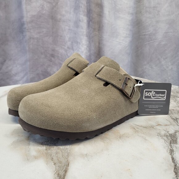 Birkenstock Boston BS TAUPE Clog Narrow Fit Size 41 Men's 8 Women's 10 - Picture 7 of 17